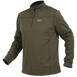 Vyriški flisiniai marškinėliai HART TOPLO-ZN Fleece - Dark Olive