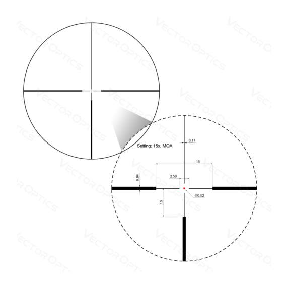 Optinis Taikiklis Continental 2.5-15×56 Hunting G4 P VECTOR OPTICS SCOM-38 - Image 14